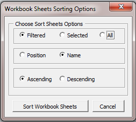 Sheet Manager Action Buttons